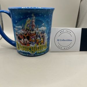 Disneyland Resort Mug Glittery Initial Royal Blue Liquid Mug From Disney Park 🏰